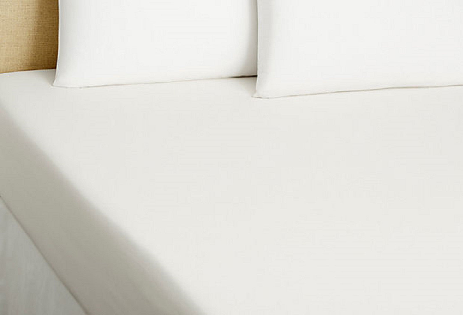 Sferra White Twin Fitted Sheet Solid 100% Egyptian Cotton Sateen 300TC Italy NEW4