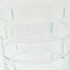 Rogaska Crystal Quoin Highball Glasses Pair Hand Cut Grid Design Gift NEW IN BOX2