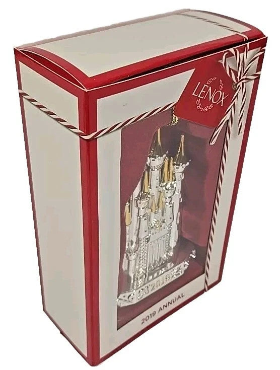 Lenox Disney 2019 Princess Cinderella's Castle Ornament Silver Christmas NEW5