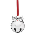 Lenox 2024 Jingle Bell Ornament Annual Silver Bow Red Ribbon Rings Christmas NEW0