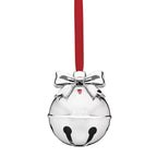Lenox 2024 Jingle Bell Ornament Annual Silver Bow Red Ribbon Rings Christmas NEW0