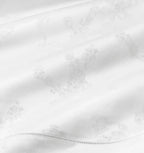 Sferra Giza 45 Natura White Queen Flat Sheet Egyptian Cotton Sateen Jacquard NEW2