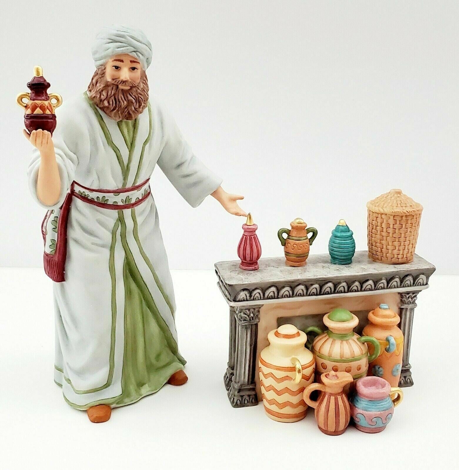 Lenox Renaissance Perfume Merchant Nativity Figurine At The Bazaar Christmas NEW0