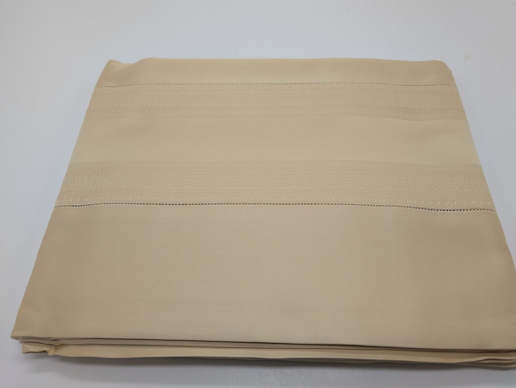 Sferra Capri Honey Queen Flat Sheet Egyptian Cotton Sateen Jacquard 1020TC NEW7