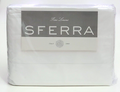 Sferra Matteo White Twin Sheet Set 3PC 100% Cotton Sateen 300TC Dorm Italy NEW0