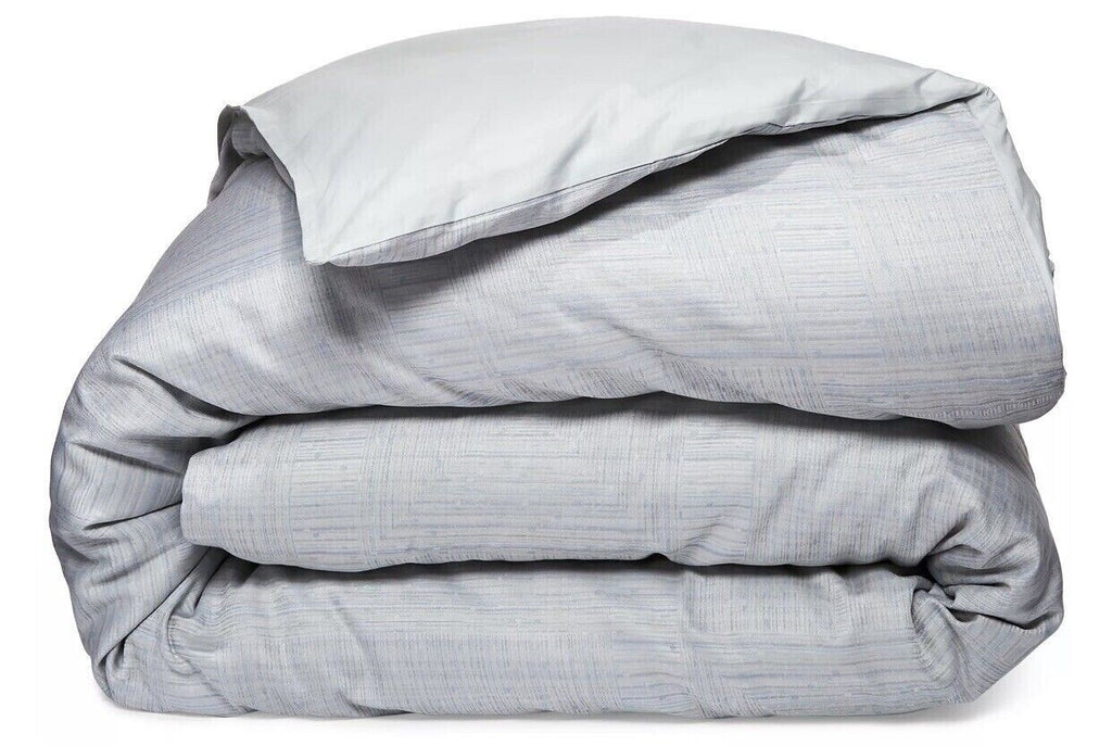 Sferra Modelli Aquamarine King Duvet Set 3PC Cotton Jacquard Reverses Italy NEW3