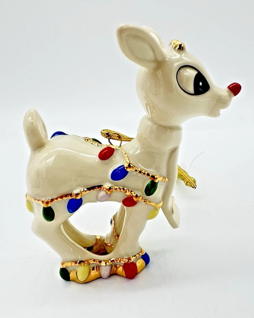 Lenox 2020 Rudolph's Christmas Glow Ornament Figurine Red Nosed Reindeer NEW5
