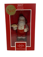 Lenox 2017 Santa Figurine Ornament Annual Cookies For Claus Cocoa Christmas NEW6