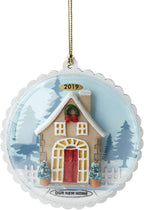 Lenox 2019 Our First Home Ornament 1st Glass Gingerbread House Christmas NEW2
