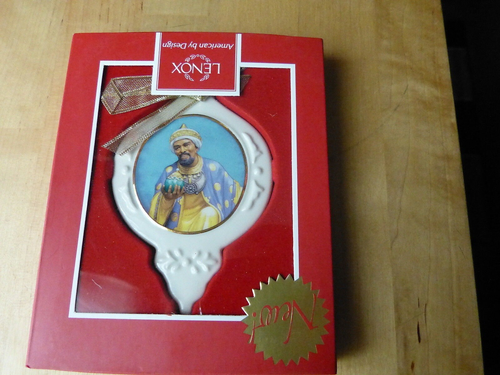 Blackshear King Gaspar Ornament Wiseman Frankincense Ebony Christmas Lenox NEW2
