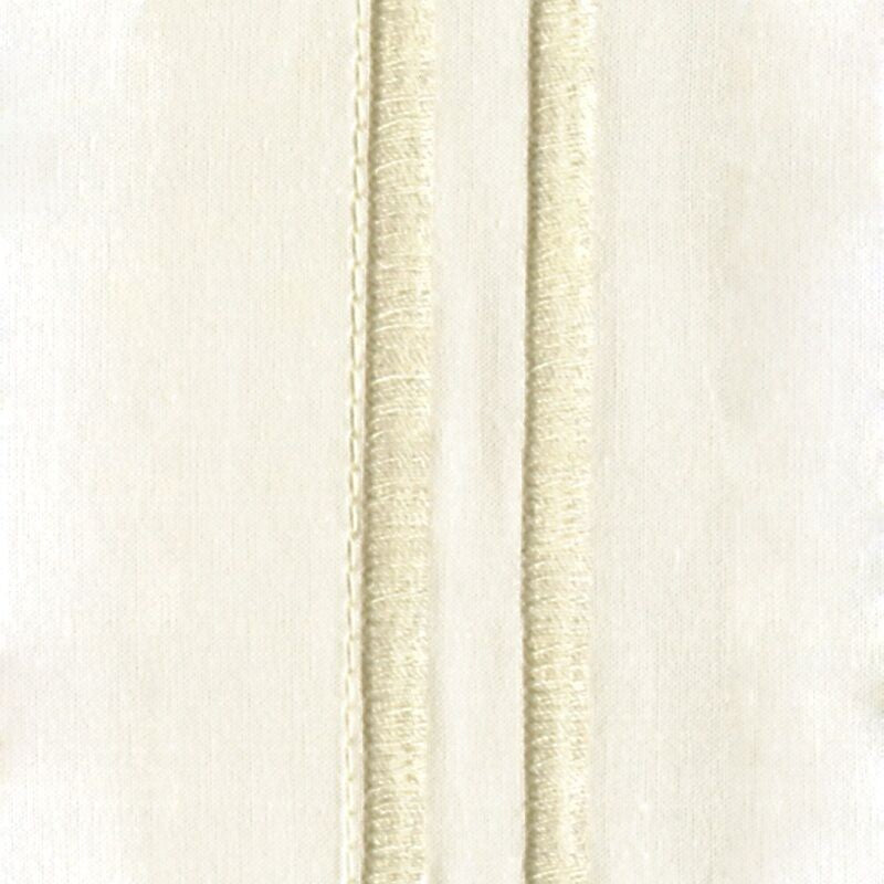 Sferra Grande Hotel Ivory Standard Sham Ivory Stripes Cotton Percale Italy NEW1