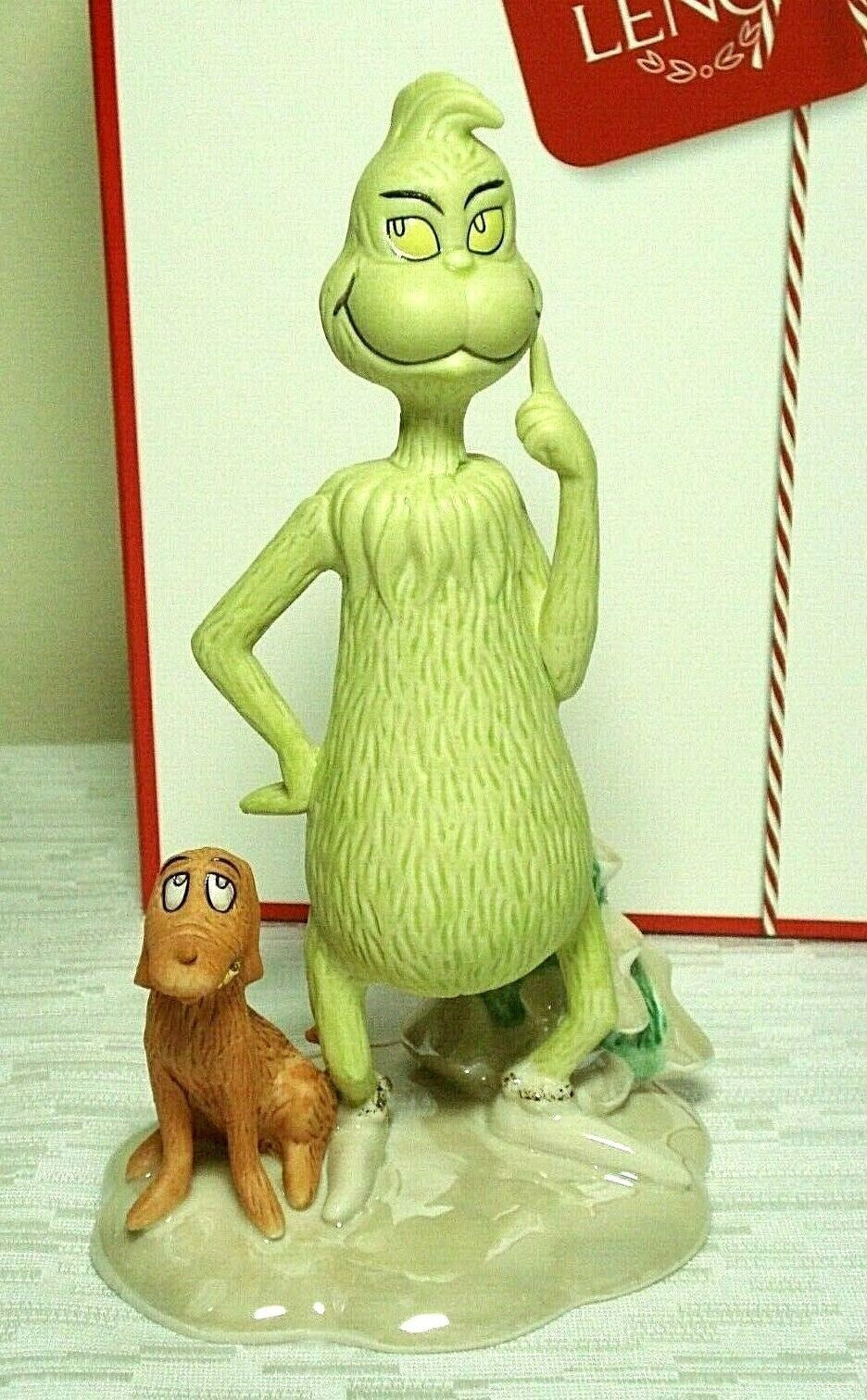 Lenox Grinch Figurine Dr. Seuss A Wonderful Awful Idea Max Dog Christmas Who NEW3