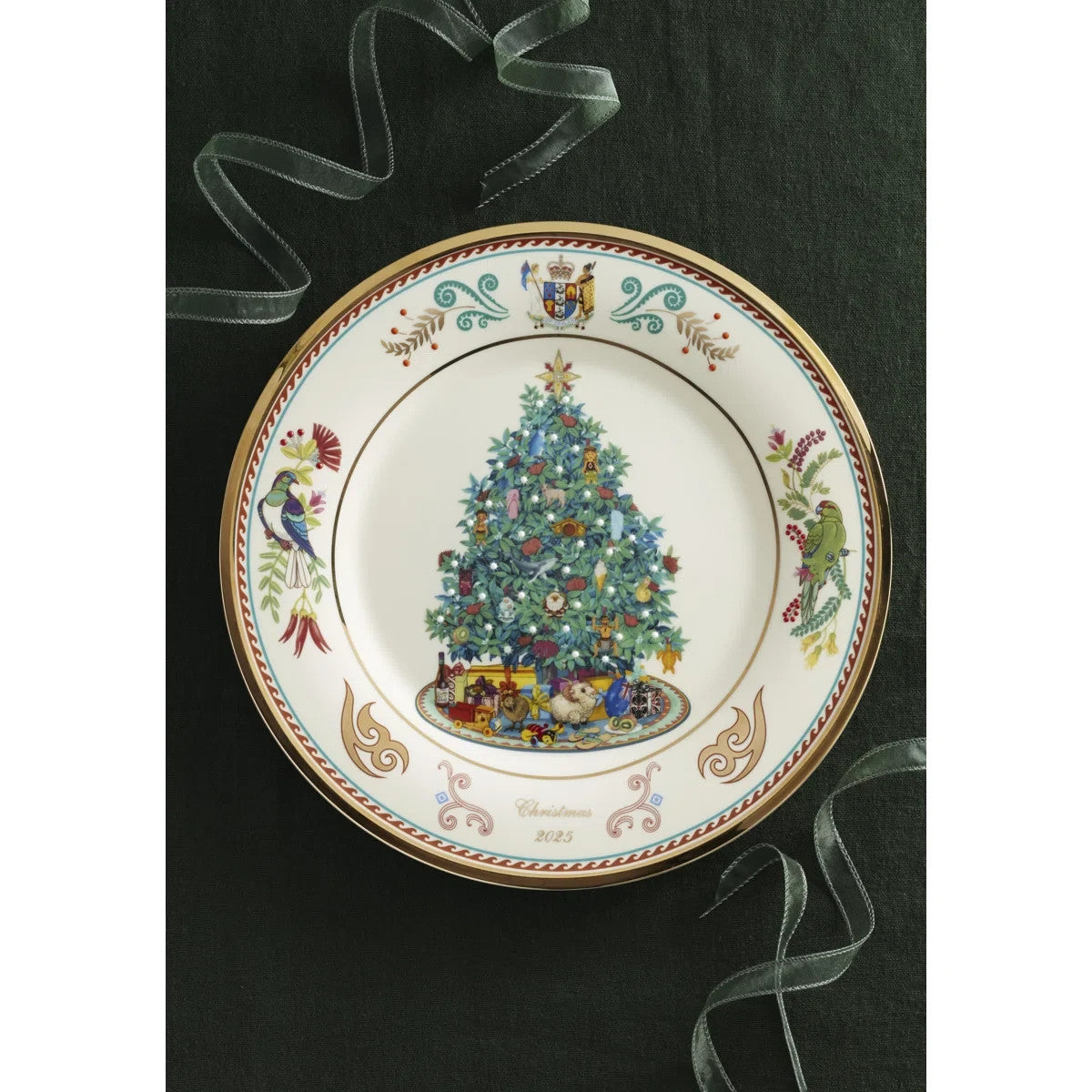 Lenox 2025 New Zealand Collector Plate Trees Around The World 35th Christmas NEW4