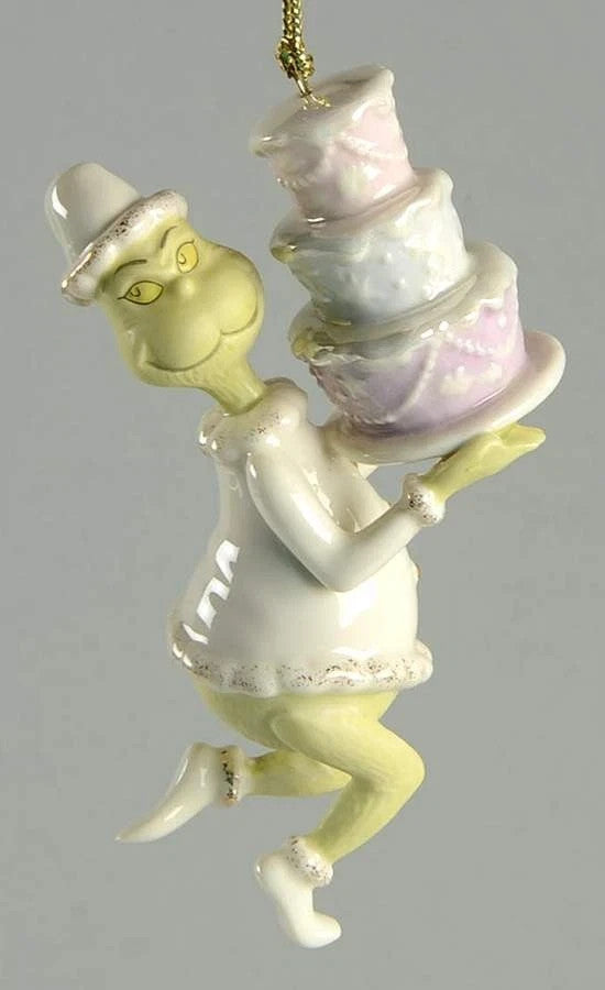 Lenox Grinch Takes The Cake Figurine Ornament Dr Seuss Who Stole Christmas NEW3