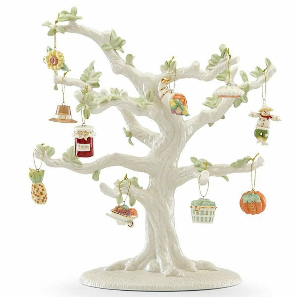 Lenox Autumn Favorites Miniature Tree Ornaments 10 Thanksgiving Pie Pumpkin NEW2