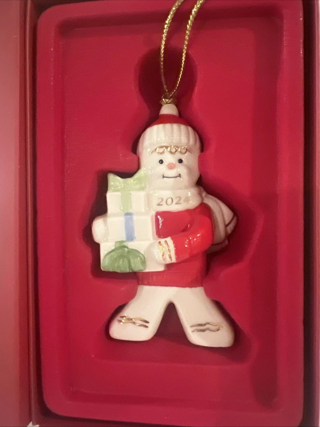 Lenox 2024 Gingerbread Man Figurine Ornament  Annual Gifts Christmas NEW IN BOX4