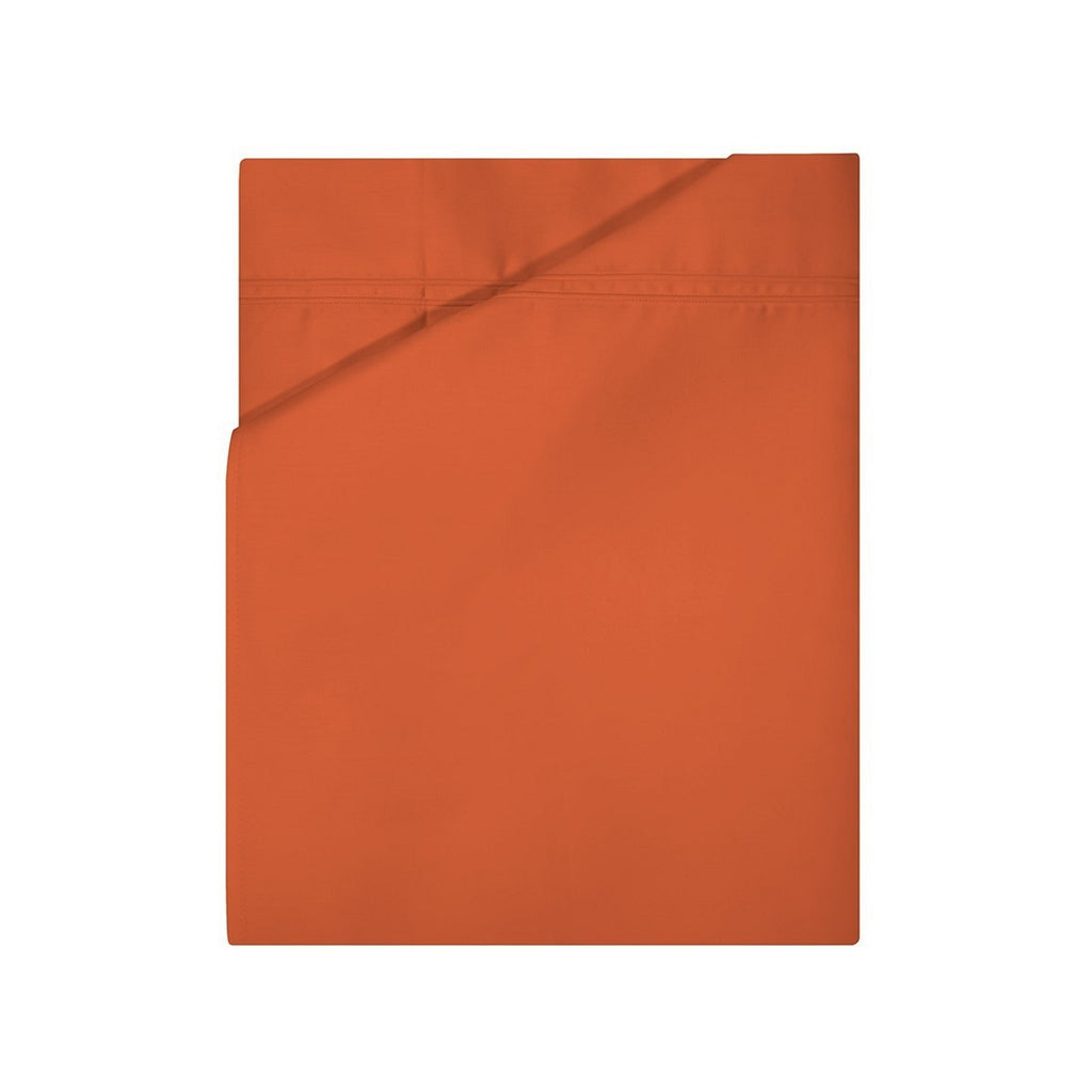 Yves Delorme Triomphe Orange King Duvet Set 3PC 100% Egyptian Cotton Sateen NEW10