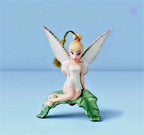 Lenox Disney 2022 Tinkerbell Figurine Ornament Sitting Pretty Leaf Christmas NEW10