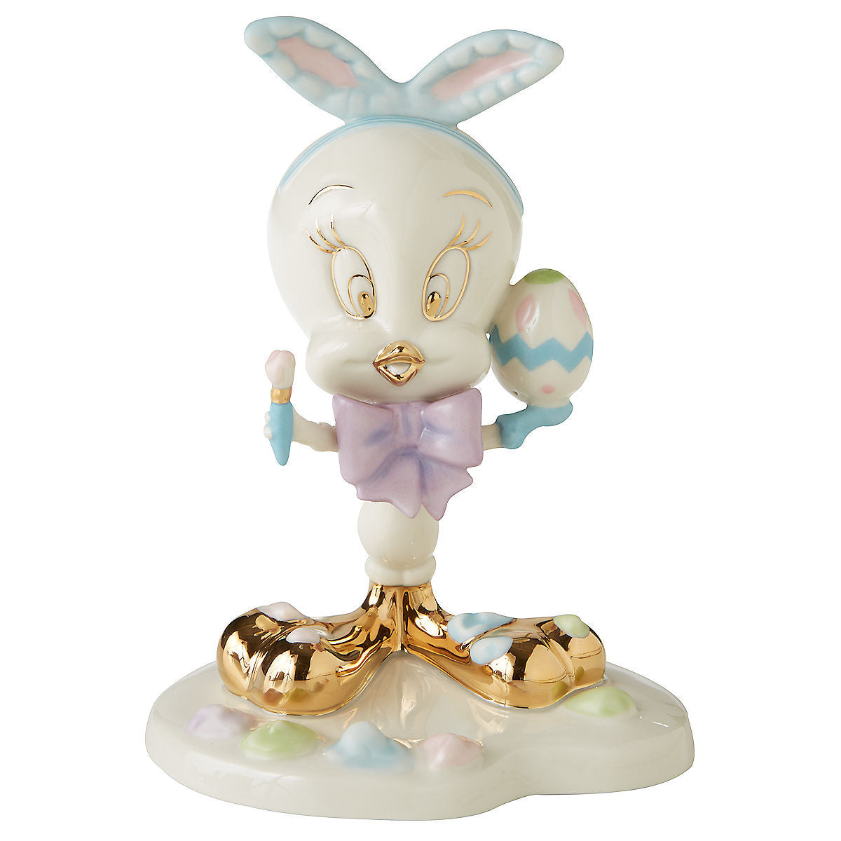 Lenox Tweety Bird Easter Artist Figurine Painting Eggs Looney Tunes COA NEW0