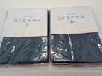 Sferra Perrio Blue Queen Coverlet Set 4PC Storm Geometric Matelassé Portugal NEW7