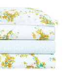 Yves Delorme Lucine Queen Coverlet Quilted Floral Print  Reversible Cotton NEW7