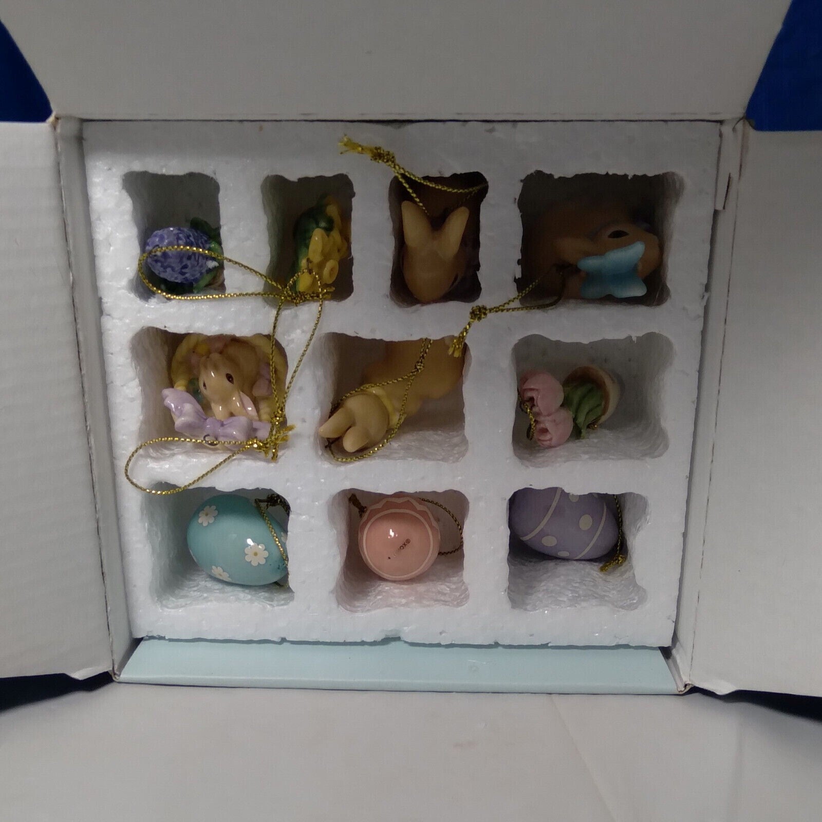 Lenox Easter Celebration Mini Ornament Set of 10 Eggs Bunnies Basket Flowers New6
