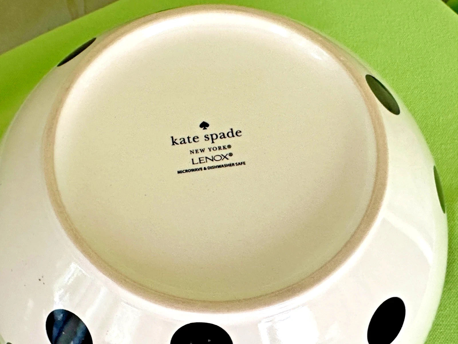 Kate Spade NY Large Mixing Bowl Set 2PC  All In Good Taste Deco Dot Lenox NEW3