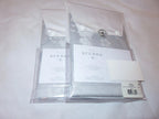 Sferra Lizana Blue Standard Shams Pair Floral Cotton Sateen Jacquard Italy NEW12