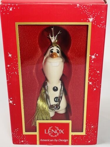 Lenox Disney Frozen Olaf Snowman Figurine Ornament Warm Hugs Christmas NEW2