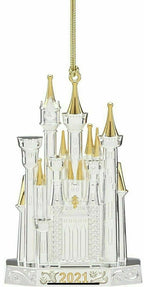 Lenox Disney 2021 Princess Cinderella's Castle Ornament Silver Christmas NEW0