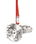 Lenox 2019 Engagement Ring Ornament Wedding Proposal Crystal Christmas Gift NEW6