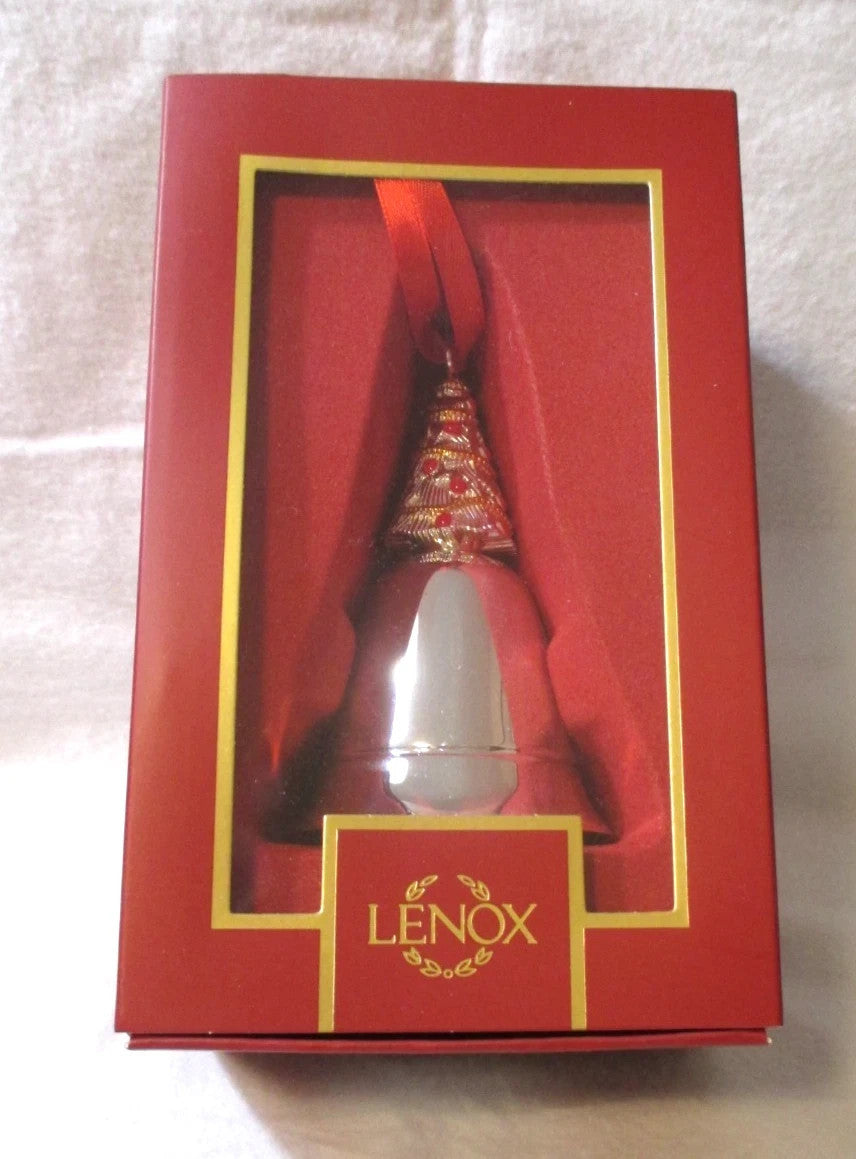 Lenox 2025 Musical Bell Ornament Plays We Wish You A Merry Christmas Silver NEW6