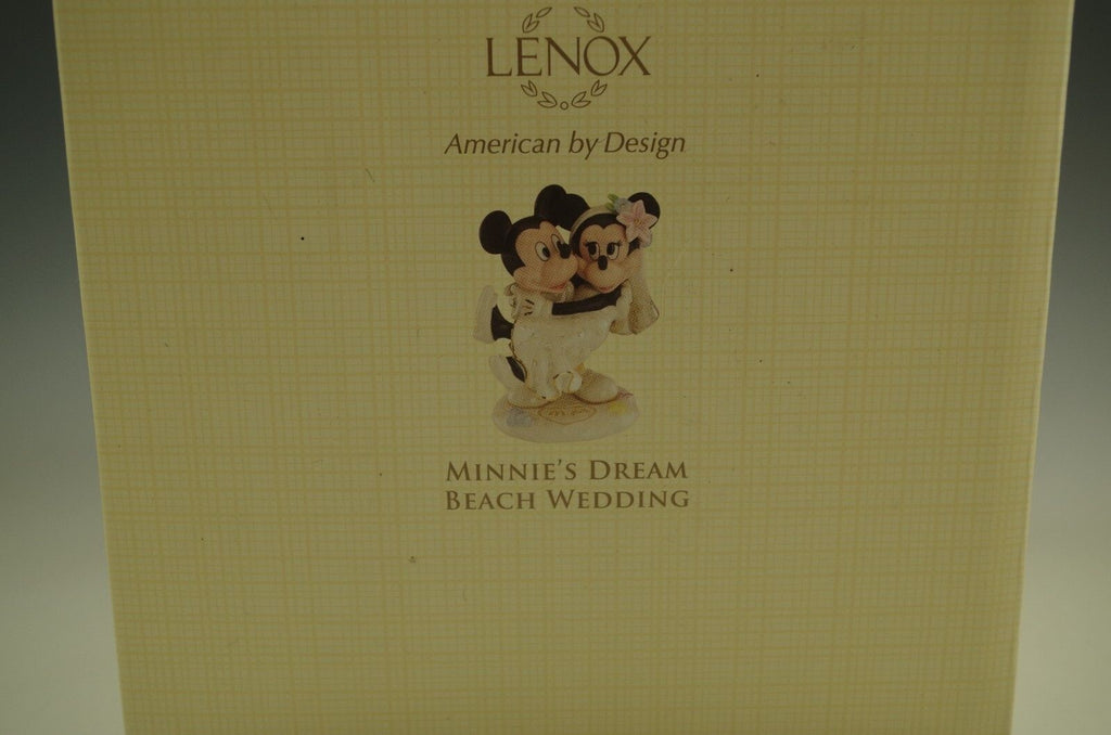 Lenox Disney Minnie's Dream Beach Wedding Figurine Cake Topper Mickey Mouse NEW3