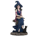 Lenox Halloween Witch Sorceress Figurine Black Cat Book Of Witchcraft Magic NEW1