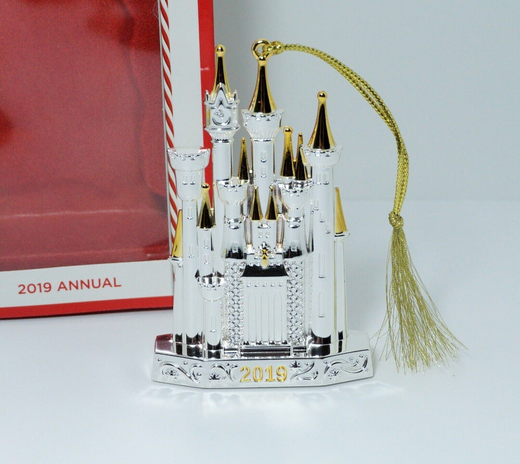 Lenox Disney 2019 Princess Cinderella's Castle Ornament Silver Christmas NEW4