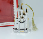 Lenox Disney 2019 Princess Cinderella's Castle Ornament Silver Christmas NEW4