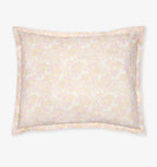 Sferra Prato Euro Continental Shams 2 Pink Yellow Carnation Cotton Percale Print2