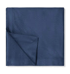 Sferra Perrio Blue Queen Coverlet Set 4PC Storm Geometric Matelassé Portugal NEW1