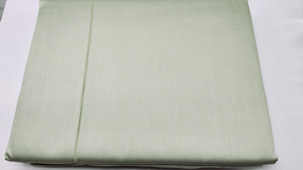 Sferra Elyse Green King Sheet Set 4PC 100% Egyptian Cotton Sateen Silky Italy1