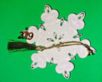 Lenox 2019 Gemmed Snowflake Ornament Annual Red & Green Crystals Christmas NEW13