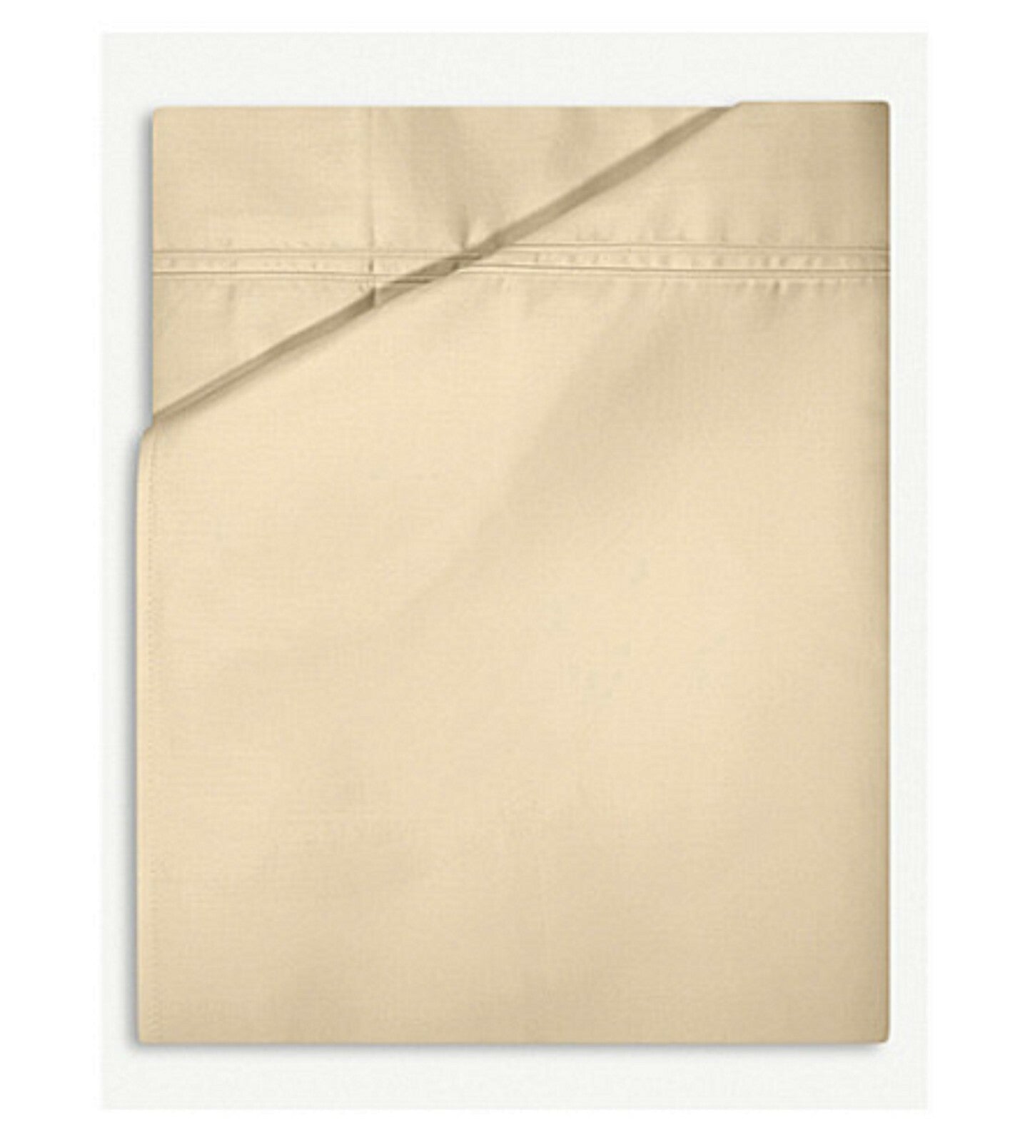 Yves Delorme Triomphe Honey King Pillowcases 2 Solid Egyptian Cotton Sateen NEW3