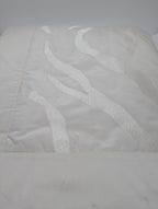 Yves Delorme Amazone Counterpane Golden Tint Jacquard Silk Sateen Embroidery NEW11