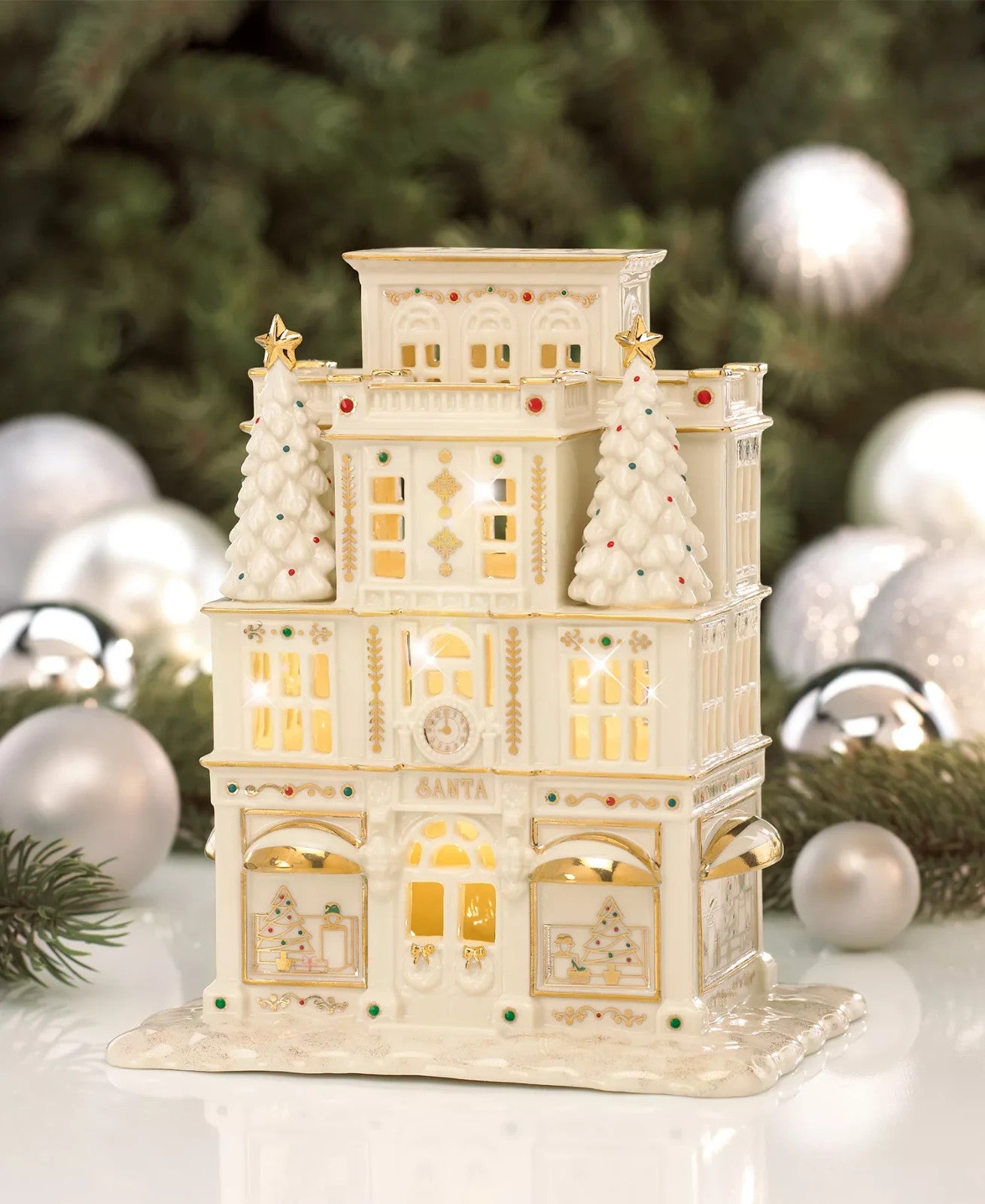 Lenox Mistletoe Park Lighted Department Store Figurine Treasures Christmas NEW3