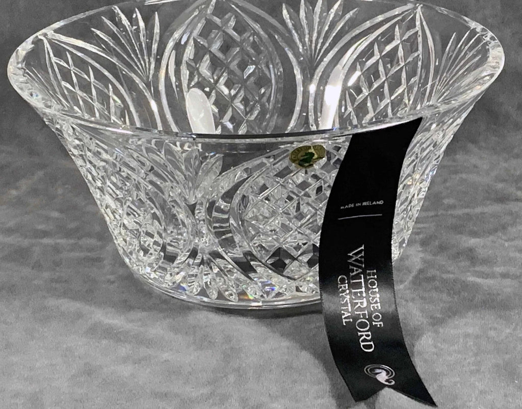 Waterford Crystal Irish Stone Circle Bowl 10" Rosettes Curtis Ireland NEW IN BOX9