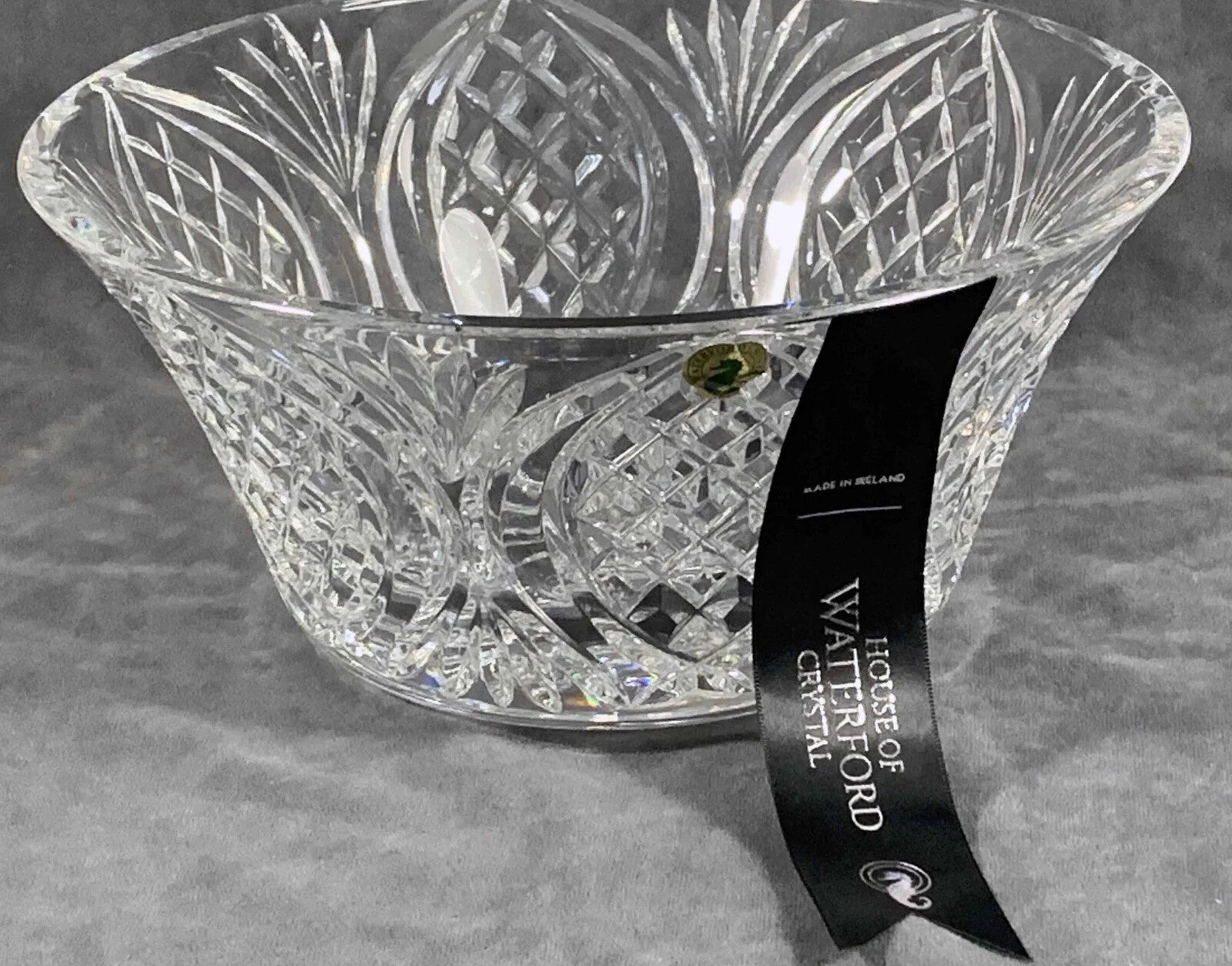 Waterford Crystal Irish Stone Circle Bowl 10" Rosettes Curtis Ireland NEW IN BOX9