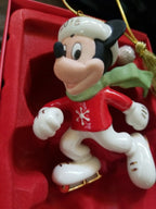 Lenox Disney 2015 Mickey Skating Figurine Ornament Annual Off To The Rink NEW7