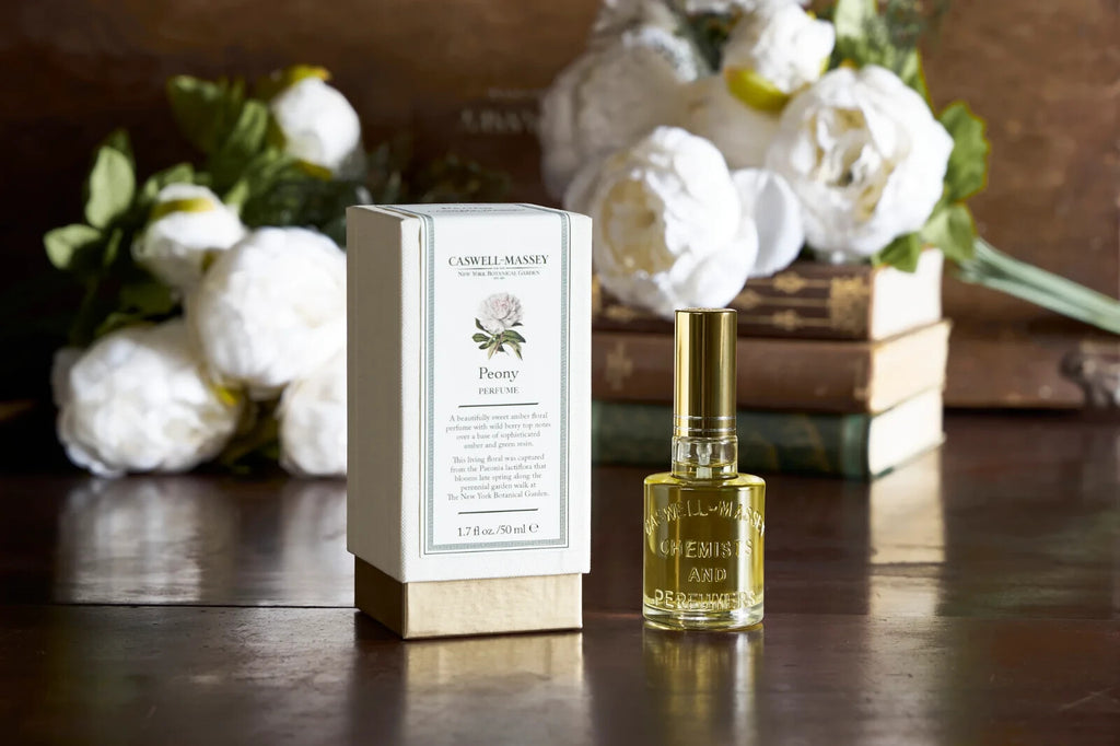 Caswell-Massey Peony Perfume Spray Living Floral NYBG 1.7 fl oz Gift Box New5