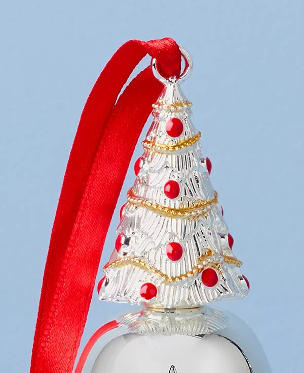 Lenox 2025 Musical Bell Ornament Plays We Wish You A Merry Christmas Silver NEW2