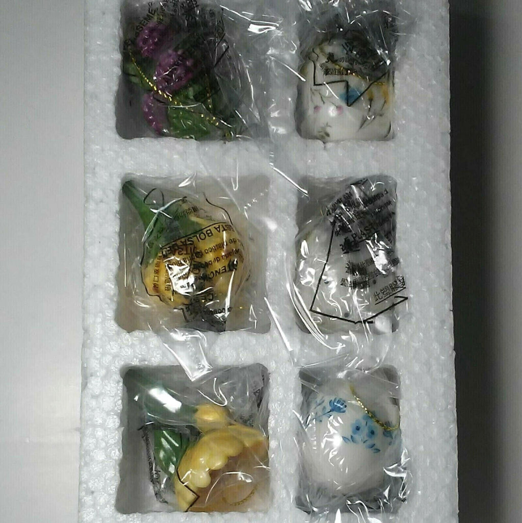 Lenox Floral Easter Spring Miniature Tree Ornaments Set 10 Bunny Egg Flowers NEW3