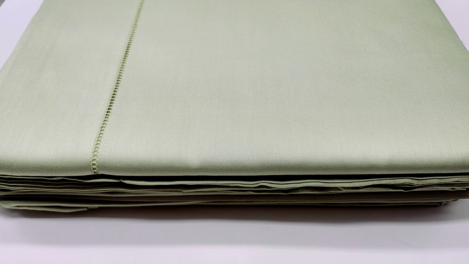 Sferra Elyse Green King Sheet Set 4PC 100% Egyptian Cotton Sateen Silky Italy6